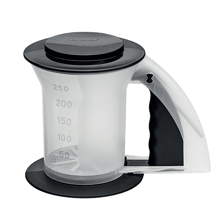 Tupperware Polvilhador Preto Base Transparente 250g