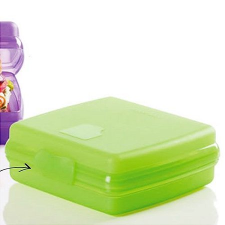 Tupperware Porta Sanduíche Quadrado Verde