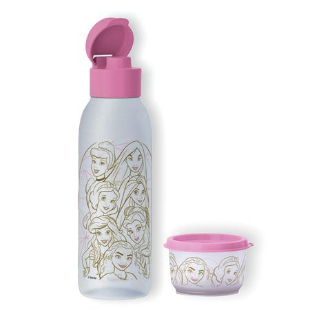 Tupperware Eco Garrafa 750ml Princesas com Potinho