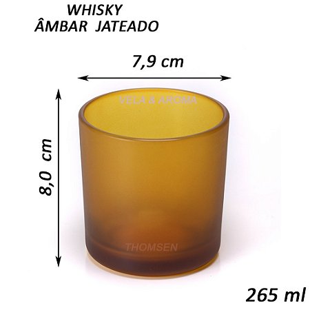 COPO WHISKY ÂMBAR JATEADO - 265 ml