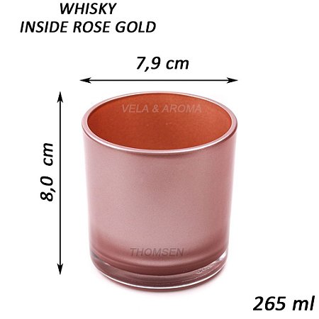 COPO WHISKY INSIDE ROSE GOLD - 265 ml