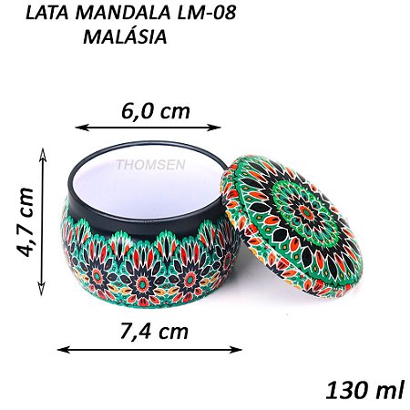 LATA VELA MANDALA 130 ml - LM-08 MALÁSIA