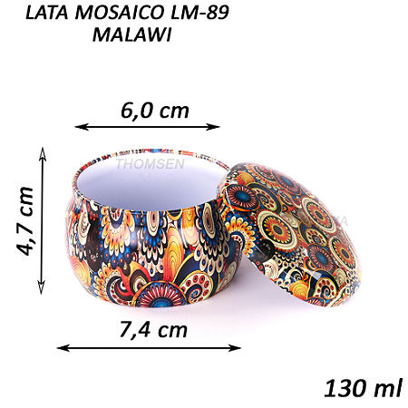 LATA VELA MOSAICO 130 ml - LM-89 MALAWI