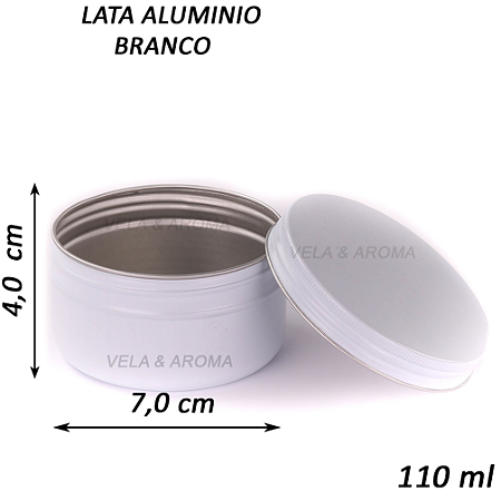 LATA DE ALUMINIO 110 ml - BRANCO