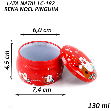 LATA VELA NATAL FN RENA NOEL PINGUIM 130 ml - LC-182