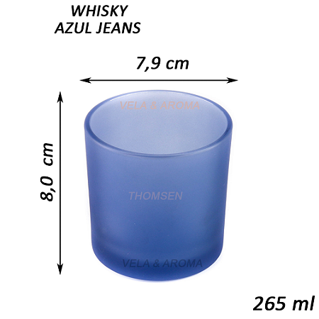 COPO WHISKY AZUL JEANS - 265 ml