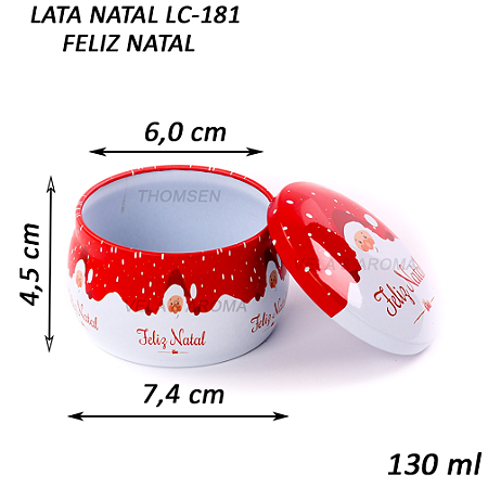 LATA VELA FELIZ NATAL 130 ml - LC-181