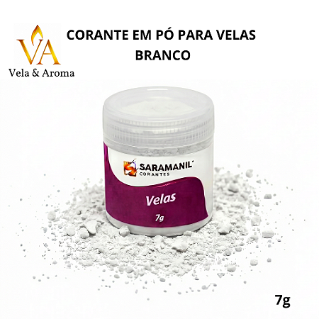 CORANTE EM PÓ PARA VELAS - BRANCO 7g - SARAMANIL