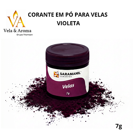 CORANTE EM PÓ PARA VELAS - VIOLETA  7g - SARAMANIL