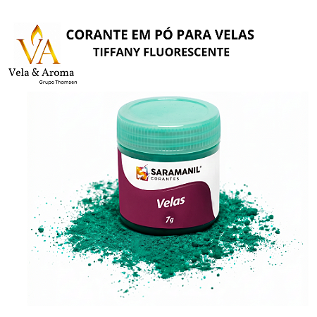 CORANTE EM PÓ PARA VELAS - TIFFANY FLUORESCENTE 7g - SARAMANIL