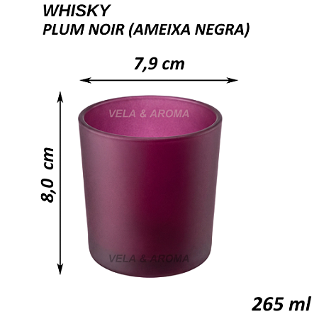 COPO WHISKY PLUM NOIR (AMEIXA NEGRA) - 265 ml