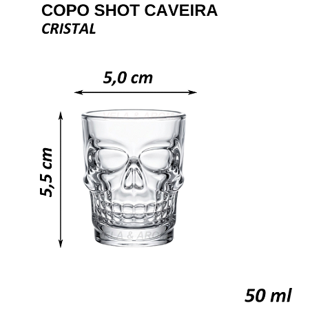 SHOT CAVEIRA CRISTAL - 50 ML