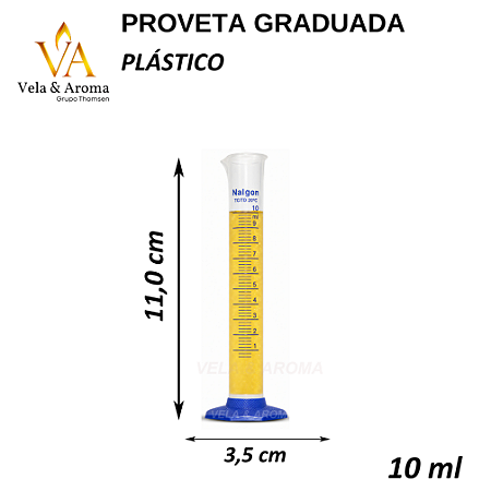COPO MEDIDOR PROVETA GRADUADA - 10 ML