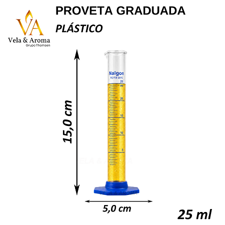 COPO MEDIDOR PROVETA GRADUADA - 25 ML