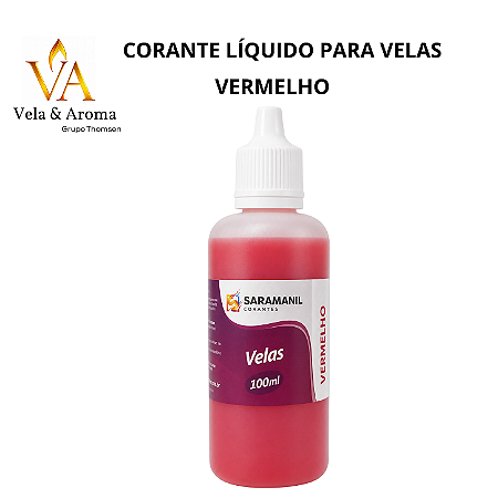 CORANTE LIQUIDO PARA VELAS SARAMANIL - VERMELHO