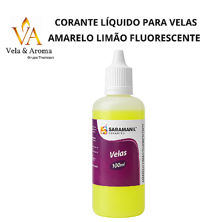 CORANTE LIQUIDO PARA VELAS SARAMANIL - AMARELO LIMÃO FLUORESCENTE