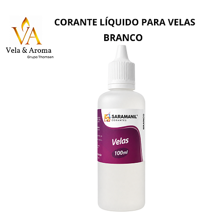 CORANTE LIQUIDO PARA VELAS SARAMANIL - BRANCO