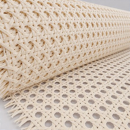 Palhinha Indiana Natural Sextavada de Algodão Rattan 50cm de largura