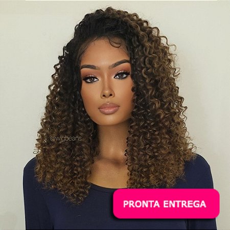 Lace Front Reay - Repartição livre 13x4 - iluminada