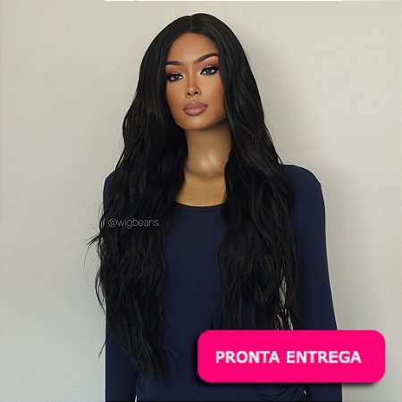 Lace Front Jeniffer - 1B preto natural