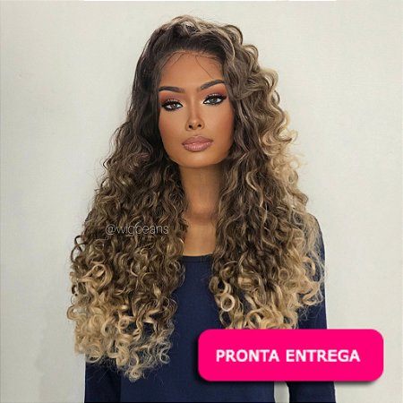 Lace Front Felicidade - Repartição livre 13x4 - iluminada