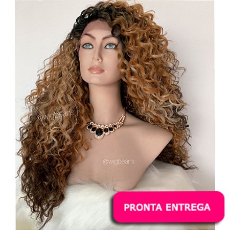 Lace Front Kitron cor OH2730613 Wig Beans Perucas Lace Front