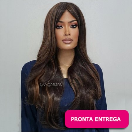 Wig Stefany - com franja - mechada