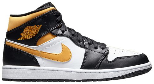 Tênis Nike Air Jordan 1 Mid - Black University Gold