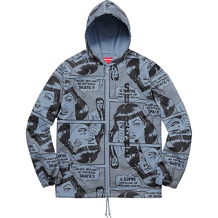 Moletom Supreme x Thrasher® Boyfriend Hooded Zip Up Jacket Blue