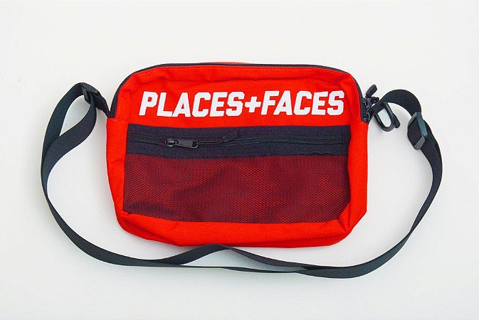 Places+Faces Refletive Pouch Bag - Red