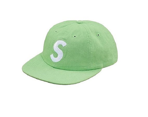 Boné 6-Panel Supreme Washed Chambray S Logo - Green