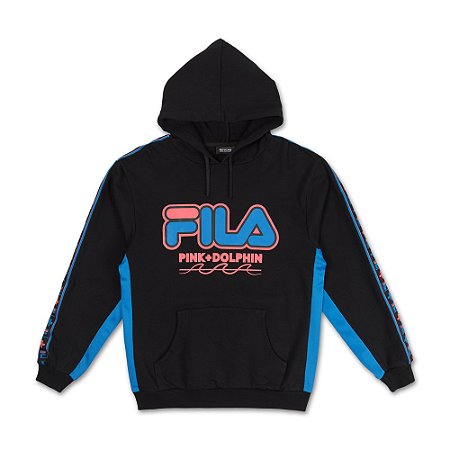 Moletom FILA® x Pink Dolphin Heritage Hoodie - Black