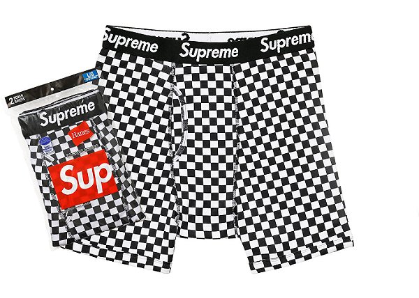 Supreme - Cueca Box Hanes  Black  (Unidade)