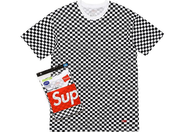 Supreme Hanes Tagless Checkered (2 Unidades)