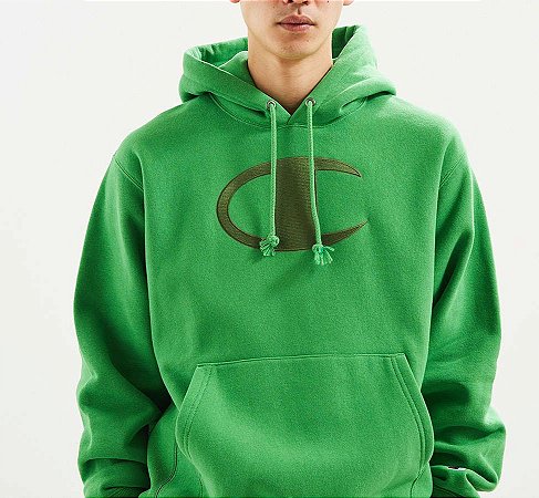 champion olive green moletom com capuz
