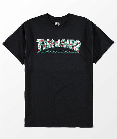 Camiseta Thrasher Roses - Black