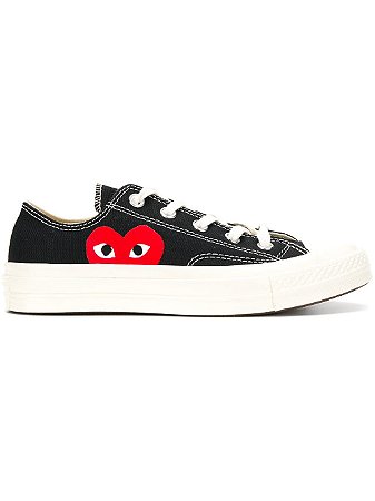 Tênis Converse x Comme des Garçons Play Chuck Taylor 70s - Black