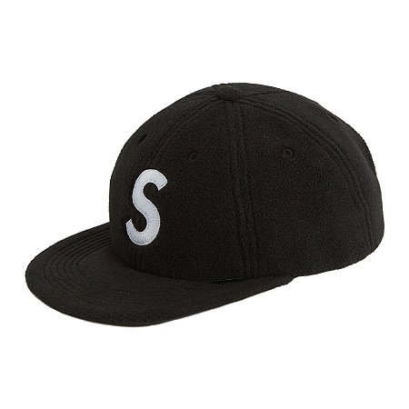 Boné 6-Panel Supreme Polartec S Logo - Black