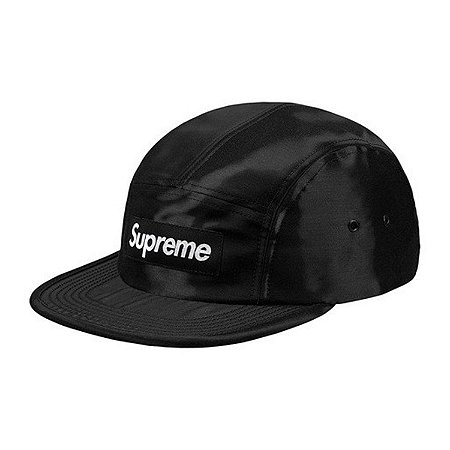 Boné 6-Panel Supreme Liquid Silk - Black