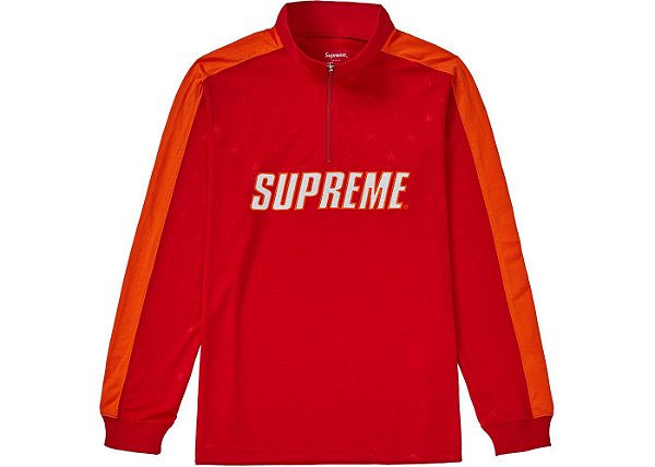 Moletom Supreme Track Half Zip Pullover - Red