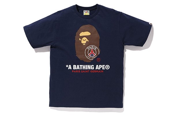 Camiseta Bape x PSG - Navy