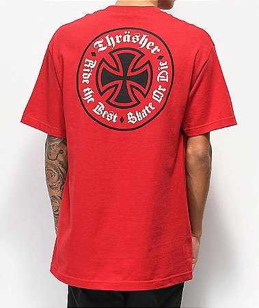 Camiseta Independent x Thrasher Oath - Red