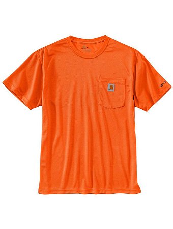 Camiseta Carhartt Force - Orange Neon