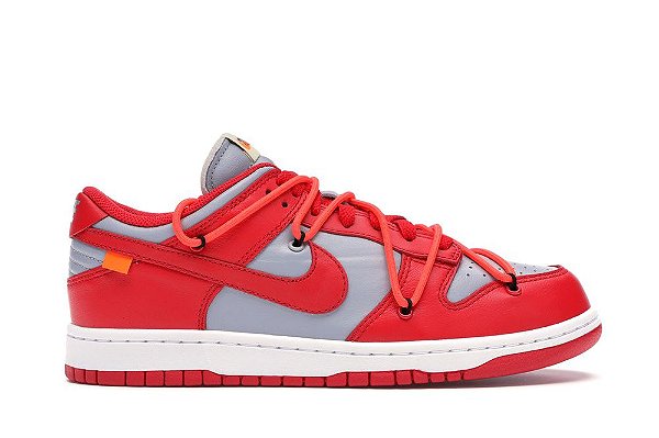 Tênis Nike Dunk Low Off-White University - Red