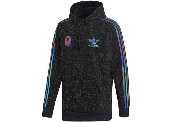 Moletom Bape x adidas Tech Hoodie - Black