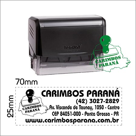 Carimbo Trodat Printy 3915 - 70x25mm