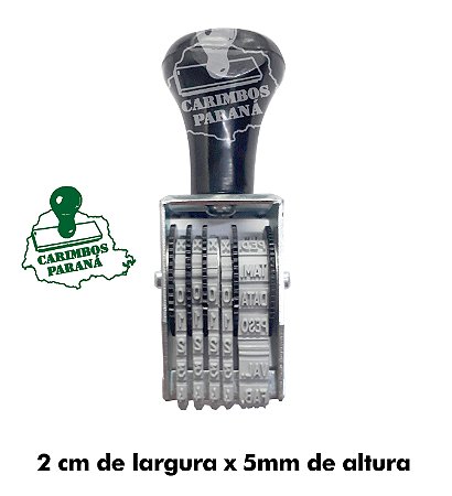 Carimbo numerador de Lote 4 dígitos 5mm