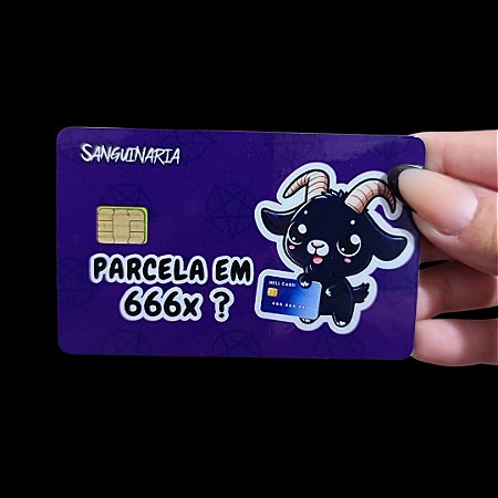 Adesivo de Cartão - Parcela em 666x?