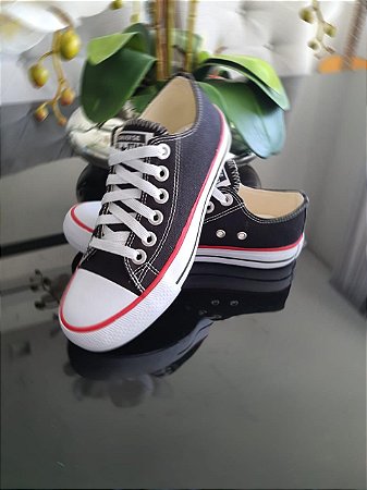 all star lona preto