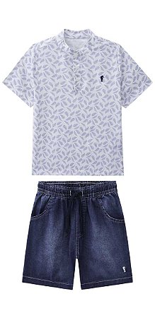 Conjunto Onda Marinha - Folhas